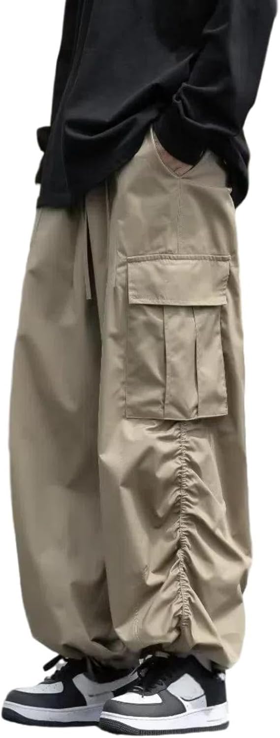 Autumn Japanese Paratrooper Overalls for Men, Loose Cuffs in American Casual Pants