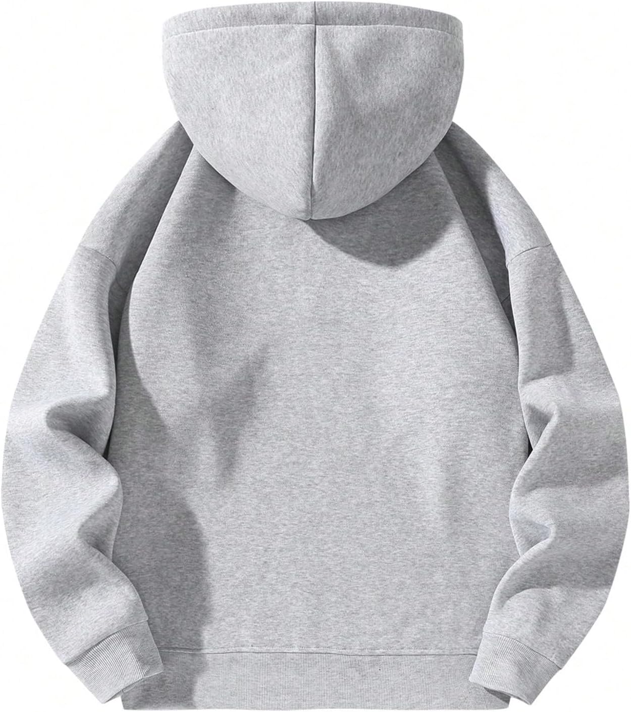 men Quarter Zip Hoodies Zip Up Hoodie Long Sleeve Drop Shoulder Sweatshirt Casual Pullover - Image 2