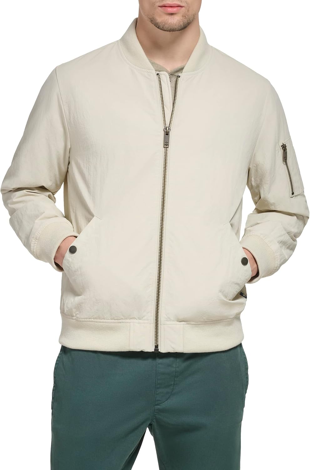 men 2-Pocket Bomber Jacket