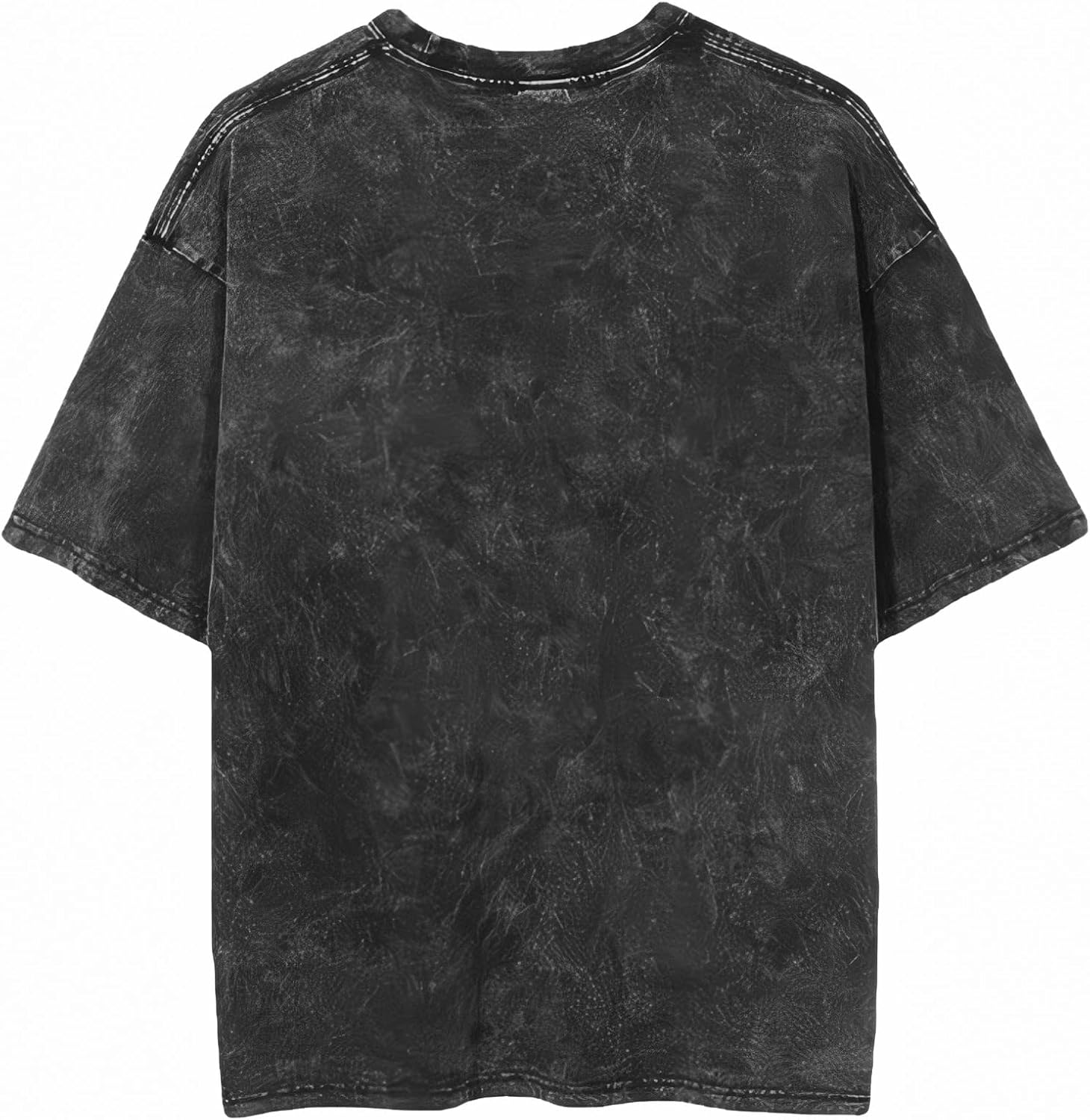 men Vintage Oversized Tee Shirts Hiphop Rapper Print Acid Wash Tops Streetwear Graphic Cotton Short Sleeve Black Shirt